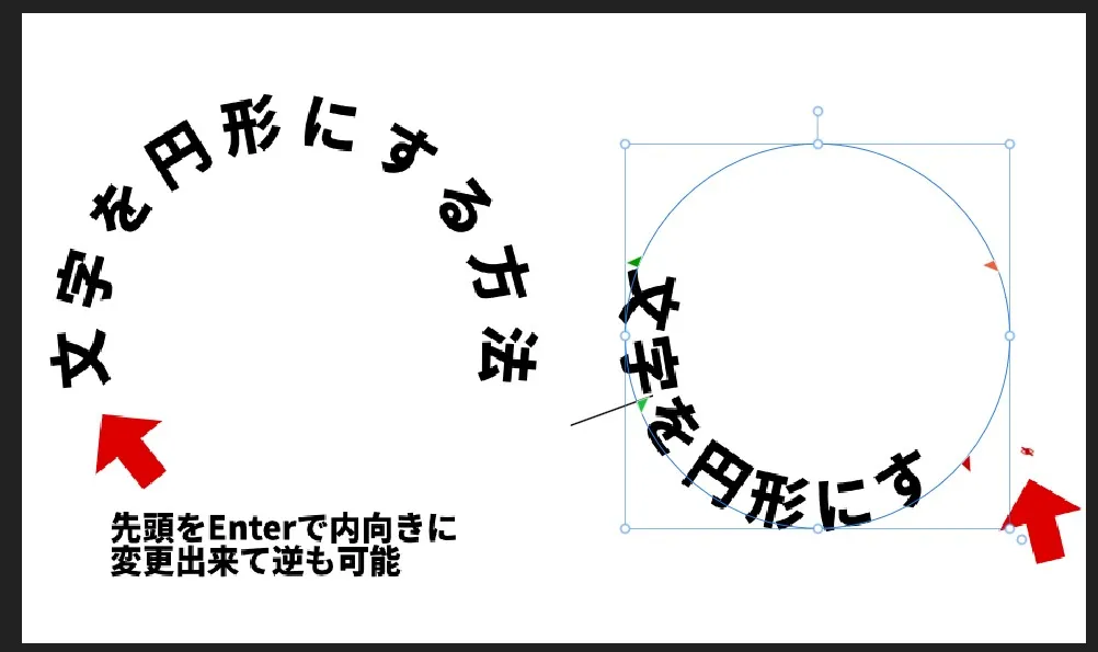 文字列を円形にする方法【AffinityPhoto】テキスト円形外側か内側