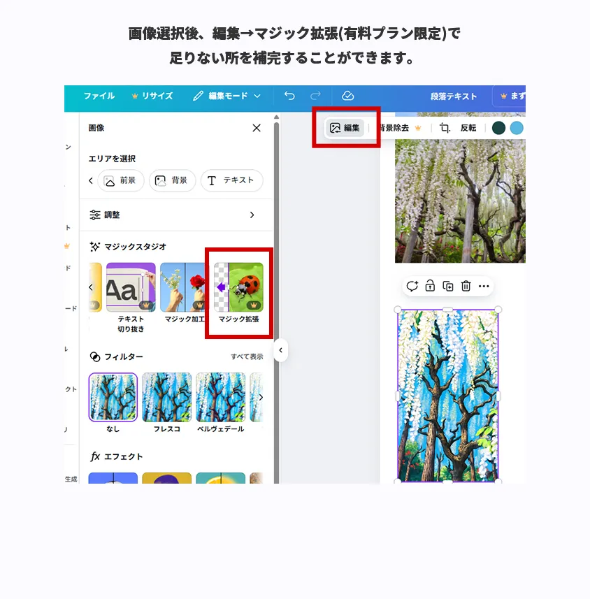 【Canva】写真をイラスト化！実際にやってみた驚きの手順とコツ マジック拡張